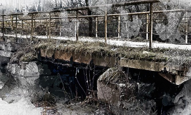 В деревне Орловской области разваливается единственный мост