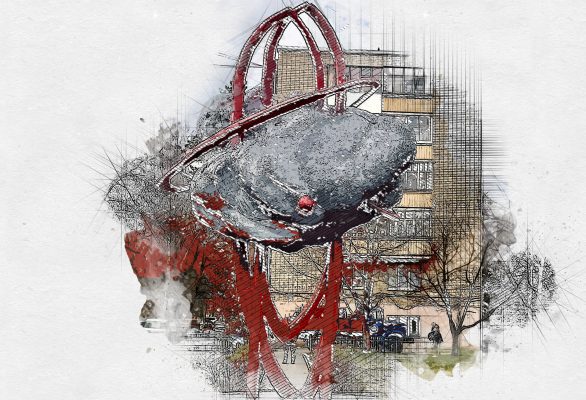 В Орле покрасили «памятник печени»