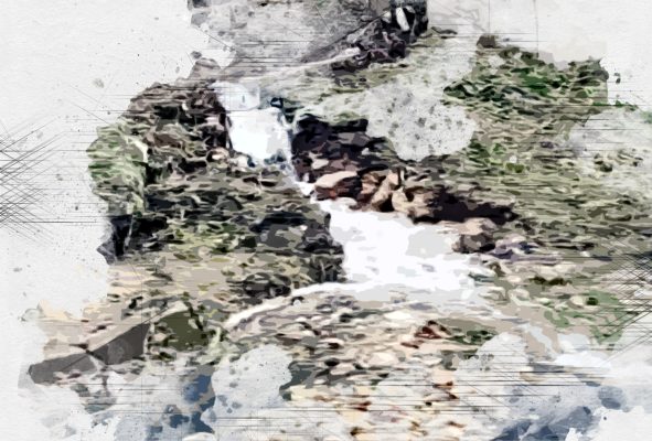 В Орле на Семинарской уже месяц «водопад» разрушает дорогу