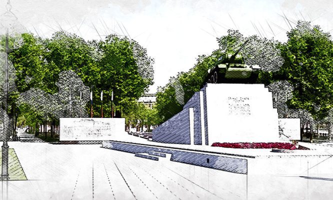 Мэрия Орла показала проект благоустройства сквера Танкистов