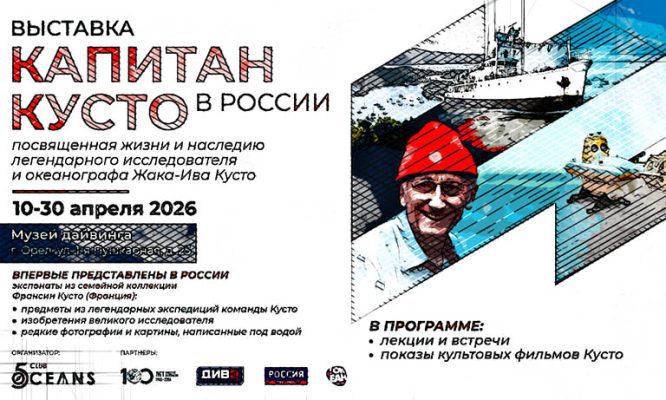 В Орле единственный в РФ музей дайвинга покажет наследие капитана Кусто