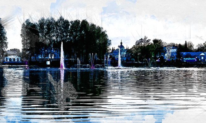 Необычайной красоты фонтаны под Орлом теперь будут работать дольше