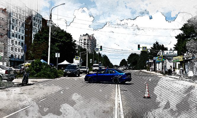 В Орле женщина на иномарке сбила мотоциклиста