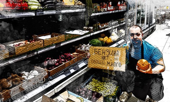 Орловцы пересаживаются с машин на лошадей