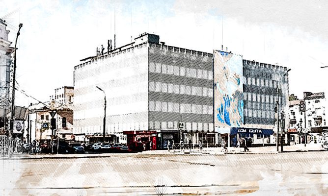 В Орле на Доме быта хотят установить огромный медиаэкран на сомнительных условиях