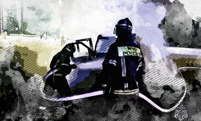 Ночью под Орлом на ходу загорелся очередной автомобиль