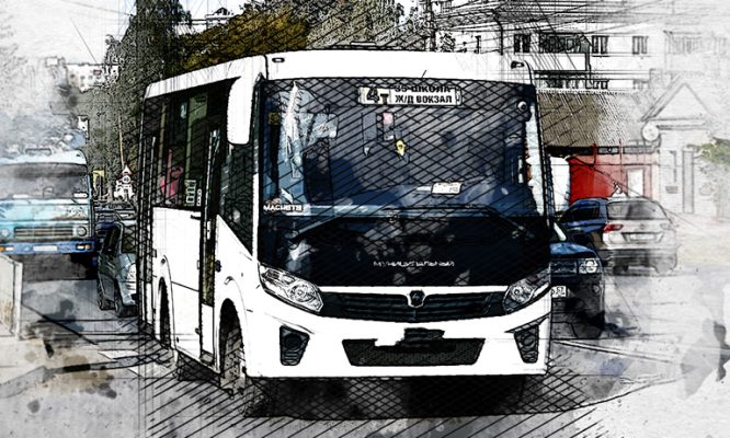 В Железнодорожном районе Орла вместо трамваев пустили два автобуса