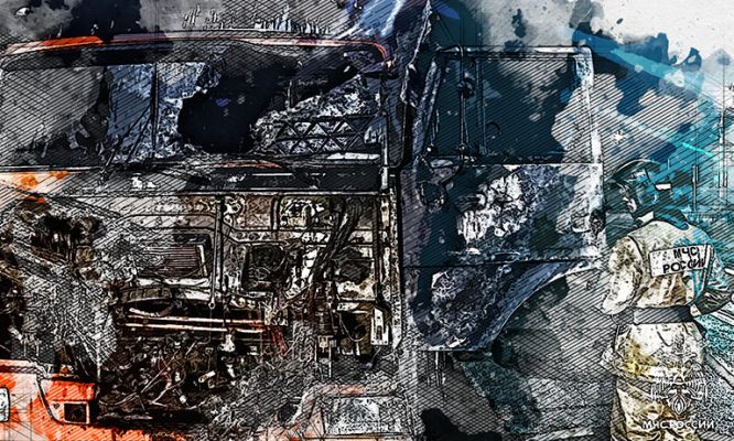 Ночью в Орле сгорел «КамАЗ»