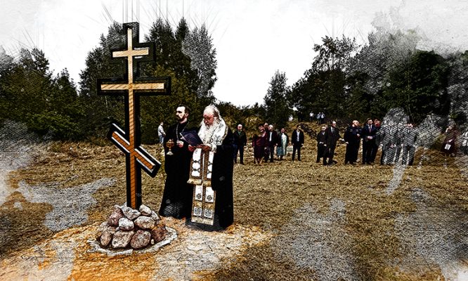 В Глазуновском районе увековечили память росгвардейцев, погибших при исполнении долга