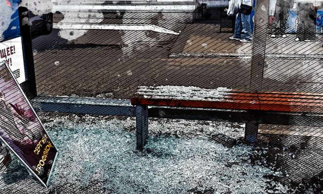 Орловские остановки вновь попали под удары вандалов