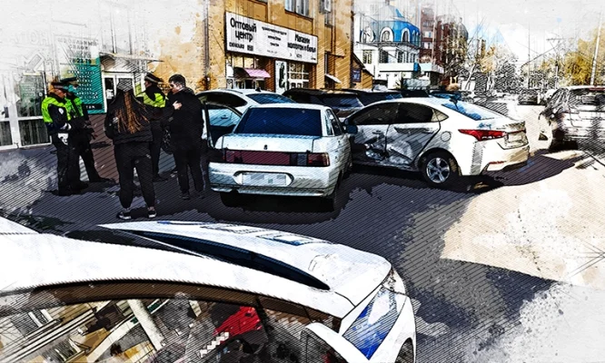 В Орле на Полесской не разъехались три автомобиля