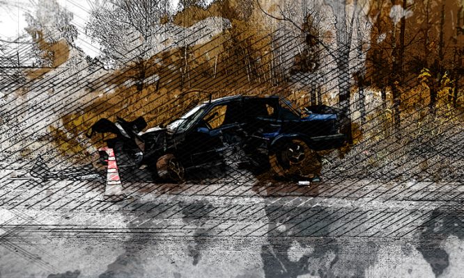 Молодой водитель разбил Volvo о дерево на Раздольной в Орле