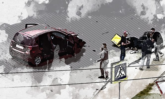 В Советском районе Орла иномарка сбила курьера