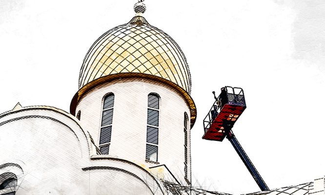 В Орле храм Матроны Московской засиял новыми куполами